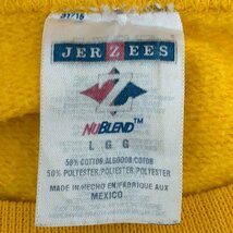 JERZEES(ジャージーズ) 90s 企業ロゴ 両面プリント クルーネックスウェット メンズ impor 中古 古着 0505_画像6