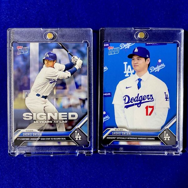 Topps NOW 大谷翔平選手 ドジャース移籍記念カード UVカットローダー付