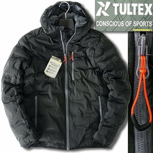 新品 タルテックス 秋冬 防風 立体 ストレッチ 圧着 中綿 フーディ― ブルゾン M 黒 【2-2505_10】 TULTEX パーカー ジャケット メンズ