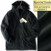 新品 ノースクライム 撥水 防寒 中綿切替 裏フリース フーディー ブルゾン L 黒 【9-2507_10】 North Climb 秋冬 保温 メンズ ジャケット_画像1