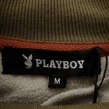 新品 プレイボーイ 2023秋冬 裏起毛 モックネック スウェット LL カーキ【34060_06】 PLAYBOY メンズ ポケット トレーナー プルオーバー_画像10