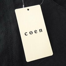 新品 UNITED ARROWS コーエン ストレッチ ツイル テーパード スリム パンツ XL 黒 【P20513】 coen メンズ オールシーズン チノパン_画像7