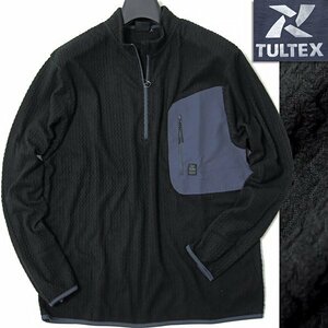 新品 タルテックス 軽量 保温 AIR フリース ハーフジップ XL 黒 【I41782】 TULTEX U.S.A. 秋冬 メンズ ブルゾン ストレッチ プルオーバー