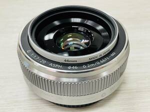 【動作確認済み】 Panasonic LUMIX 0.2m/0.66ft G 1:1.7/20 ASPH カメラ レンズ パナソニック ルミックス