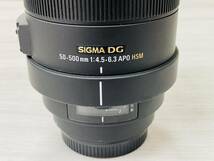 【動作確認済み】 SIGMA シグマ DG 50-500mm 1:4.5-6.3 APO HSM ケース付き 望遠レンズ デジタル一眼レフ キャノン用 Canon_画像7