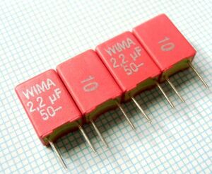 [4 piece ] WIMA 50V 2.2uF 10% MKS2 * height sound quality film condenser 