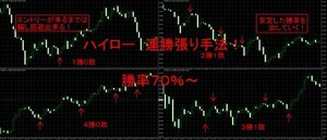 ハイロー　連勝張り手法！　勝率７０％～