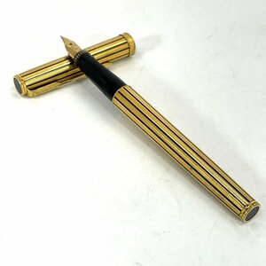 6558-60 PARKER パーカー 万年筆 Premier プリミア ゴールドストライプ アテネス ペン先 18K F