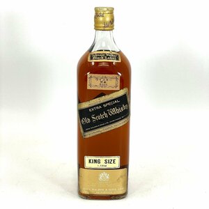 6542-80 Johnnie Walker ジョニー ウォーカー ブラックラベル スコッチ ウイスキー 特級 キングサイズ 未開封 1.136ml/43%