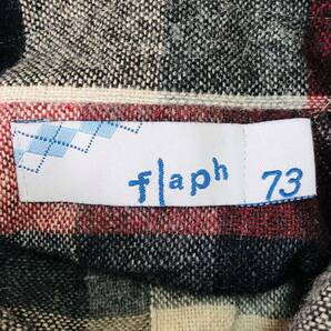 k3281 flaph フラフ シャツ 長袖 ウール混 日本製 秋 冬 赤 ネイビー チェック メンズ おしゃれ 万能 古着 ベーシックカジュアルスタイルの画像8