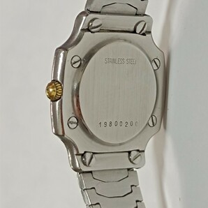 希少モデル 稼働品 ロンジン レディース腕時計 アイボリーアラビア数字文字盤 三針デイト付き の画像3