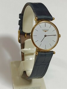 美品 稼働品 ロンジン レディース腕時計 白色文字盤 新品電池 付属品付き LONGINES