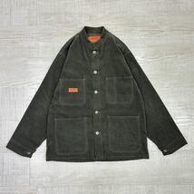 UNIVERSAL OVERALL ユニバーサルオーバーオール コーデュロイ スタンドカラー カバーオール ジャケット JACKET カーキ 系 サイズ M_画像1