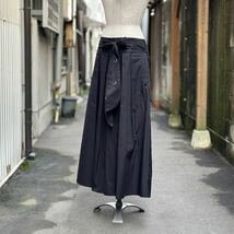 S MAX MARA エス マックスマーラ リボン プリーツ スカート SKIRT BLACK ブラック 系 サイズ 40_画像4