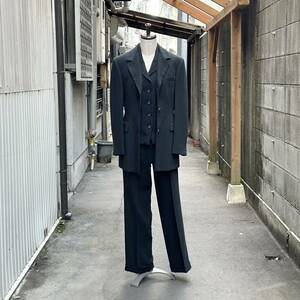 美品 JILSANDER ジルサンダー 3ピース スーツ セット SET ストライプ ジャケット & ストライプ パンツ & 未使用 ストライプ ジレ ベスト 36