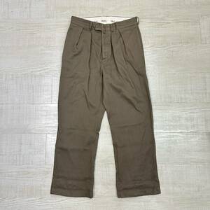 2020 NEAT NEAT COTTON PIQUE WIDE SLACKS PANTS хлопок pike широкий слаксы брюки MADE IN JAPAN сделано в Японии размер 48