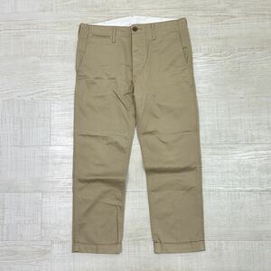 visvim ビズビム ヴィズヴィム HIGH WATER CHINO ハイウォーター チノ パンツ シンチバック MADE IN JAPAN 日本製 ベージュ 系 サイズ 2