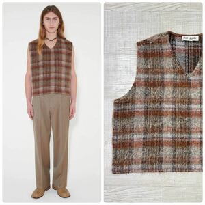 22aw 2022 OUR LEGACY アワーレガシー DOUBLE LOCK VEST AMENT CHECK MOHAIR M4226DCM チェック モヘア ベスト サイズ 48 定価46,200円