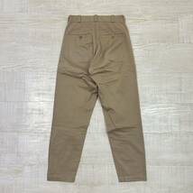 YAECA ヤエカ ワイド テーパード チノクロス パンツ 176201 KHAKI カーキ サイズ 28_画像2