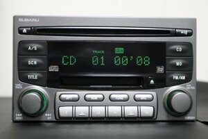 86201FE090　スバル純正　整備済　CD/MDデッキ　インプレッサ◇管理560207◇