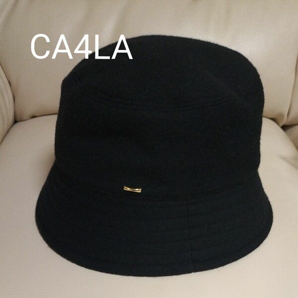 CA4LA　バケハ　カシラ　ブラック　帽子