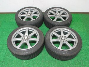 ZL807【送料無料 在庫処分】195/50R16 超溝高 8.5~9分山 ブリヂストン 夏タイヤ ECOPIA アルミ ホイールセット 4本 WORK EMOTION XT7 激安