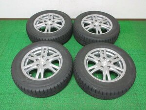 ZD968【送料無料】195/65R15 超溝高 8~8.5分山 スタッドレス GARIT GIZ 20年製 ホイールセット 4本 激安 セレナ クラウン ストリーム 等に