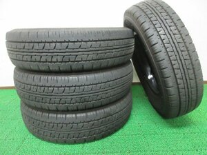 ZK730【送料無料】195/80R15 107/105 超溝高 8.5~9分山 夏タイヤ ENASAVE VAN01 22年製 4本 激安 ハイエース レジアスエース キャラバン 等