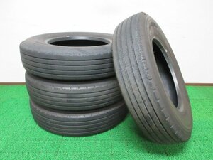 ZD385【送料無料 在庫処分】225/80R17.5 123/122 超溝高 ヨコハマ 夏タイヤ SUPER STEEL RY138 E 4本 激安 中型 4トン トラック キャンター