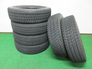 ZR946【送料無料】205/75R16 113/111 超溝高 8.5分山 ブリヂストン スタッドレス W979 21年製 6本 激安 小型 中型 トラック エルフ ダイナ