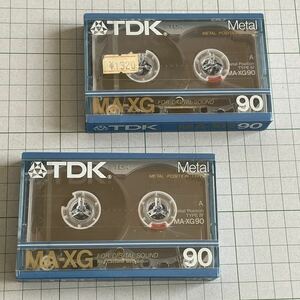 【新品・未使用】メタル　カセットテープ　TDK MA-XG 90 2本セット METAL 