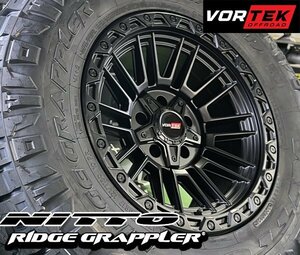 新品 VORTEK VRT604 17x9 サーフ プラド タコマ 17インチマッドタイヤホイールセット NITTO RIDGE GRAPPLER 265/70R17 285/70R17