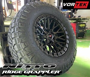 新品 VORTEK VRT608 17x9 ハマーH3 FJクルーザー タコマ 17インチマッドタイヤホイールセット NITTO RIDGE GRAPPLER 265/70R17 285/70R17