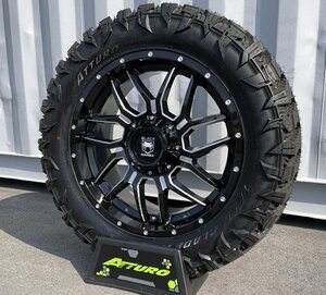 車検対応 TJ JL JKラングラー Black Mamba BM7 20インチマッドタイヤホイールセット ATTURO TRAIL BLADE MTS 295/55R20 33x13.50R20