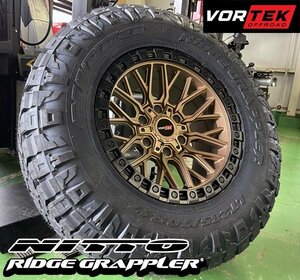 新品 VORTEK VRT608 17x9 ハイラックス サーフ プラド 17インチマッドタイヤホイールセット NITTO RIDGE GRAPPLER 265/70R17 285/70R17