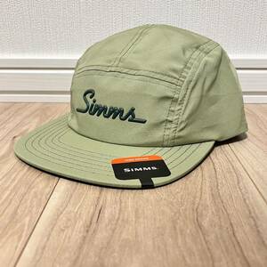 新品 シムス キャップ メンズ フィッシングキャップ 帽子 釣り アウトドア 速乾 ロゴ グリーン 送料無料 ブランド