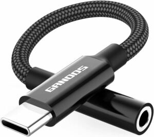 イヤホンジャック 変換 USB Type-C 3.5mm イヤホン変換アダプター DAC搭載 高耐久 ヘッドホン マイク音量調節 通話 音楽