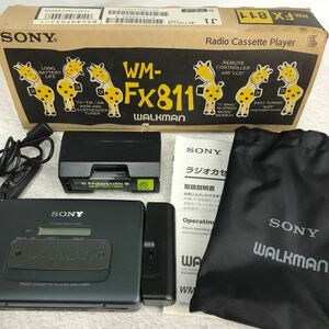 △ SONY ソニー ラジオカセットプレーヤー　WALKMAN WM-FX811