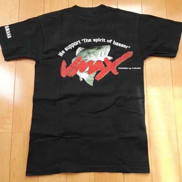 【00s】米国製VMAX&ブラックバスバックプリントTシャツSサイズ