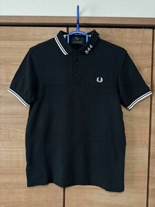 FREDPERRY Made Thought 544 Print Panelled Pique Shirt