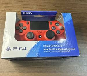 ★【送料無料！】PS4 ワイヤレスコントローラー（DUALSHOCK4） レッド SONY CUH-ZCT2J ★