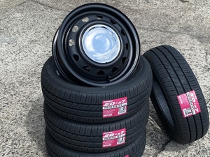 送料無料/オシャレ鉄ちん 14インチ4.5J+45 TOYO SD-K7 165/55R14 72V クロームCAP ムーブキャンバス/スペーシア/N-ONE/ウエイク/軽自動車