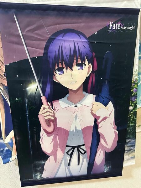 Fate stay night heaven's feel タペストリー2枚、クリアポスター2枚　間桐桜