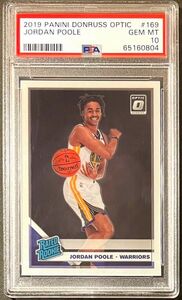 PSA10 Jordan Poole 19-20 Donruss Optic RC Rookie ジョーダン プール NBA