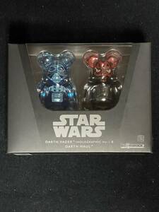 BE@RBRICK STAR WARS ダースベイダー(ホログラフィック)&ダースモール 2pcセット 100% スターウォーズ フィギュア 未開封