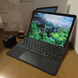 【美品】Microsoft Surface Go3 プラチナ ＋ タイプカバー セット 10.5インチ Intel Pentium 4GB Windows 11 8V6-00015 マイクロソフト