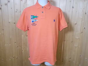 r71◆Polo RALPH LAUREN 半袖ポロシャツ◆サイズL PRL YACHT CLUB ポロラルフローレン カスタムフィット ポロシャツ 送料385円 6B