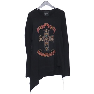 FAGANSSENT TOSHIKI AOKI GUNS N ROSES L/S TEE 2 ブラック ファガッセントシキアオキ ガンズ・アンド・ローゼズロンT 長袖カットソー