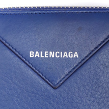 BALENCIAGA ペーパー ビルフォールド 2つ折り財布 Fサイズ ブルー 371662-DLQ0N バレンシアガ ウォレット_画像3