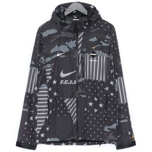 F.C.REAL BRISTOL WOVEN PRACTICE JACKET M ブラック 823120-010 エフシーレアルブリストル ウーブンプラクティスジャケット ナイロン